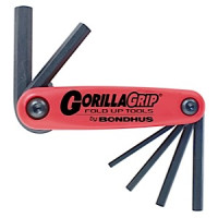 Set of BONDHUS hex folding wrenches 6 pcs, 3/4/5/6/8/10 mm, Set of BONDHUS hex folding wrenches 6 pcs, 3/4/5/6/8/10 mm,
