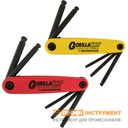 Набір ключів BONDHUS (БОНДХУС) шестигранних дюймів. складаний 5 шт, 3/16-3/8", сферич.