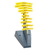 Screwdriver set BONDHUS T-shaped hex 3/32-3/8"+st_yka, spherical, CrV steel,