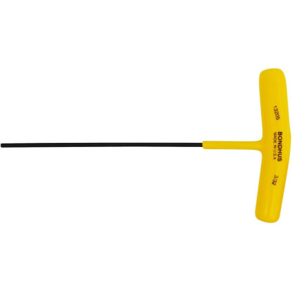 Screwdriver BONDHUS T-shaped hex spherical 3/32" 155 mm
