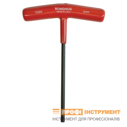 Screwdriver T - figurative BONDHUS, 5mm, Hex End T-Handle Set ProGuard 15264 Screwdriver T - figurative BONDHUS, 5mm, Hex End T-Handle Set ProGuard 15264