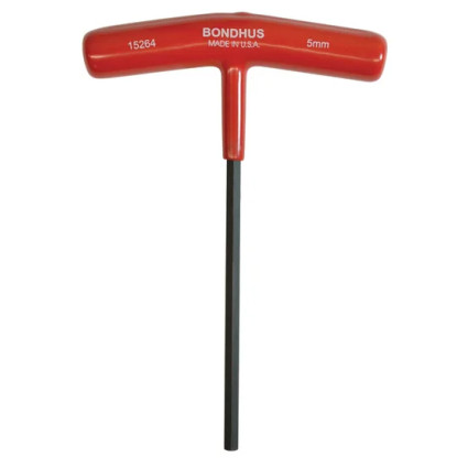 Screwdriver T - figurative BONDHUS, 5mm, Hex End T-Handle Set ProGuard 15264