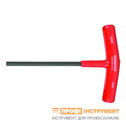 Отвертка Т - образная BONDHUS ( БОНДХУС ). шестигранная. 6мм. Hex End T-Handle Sets ProGuard 15268