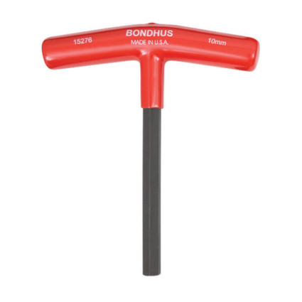 Отвертка Т - образная BONDHUS ( БОНДХУС ). 10мм. Hex End T-Handle Sets ProGuard 15276