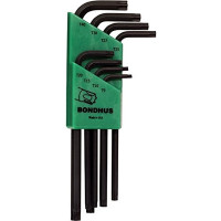 BONDHUS TORX wrench set 8 pcs, Tx9/Tx10/Tx15/Tx20/Tx25/Tx27/Tx30/Tx40,