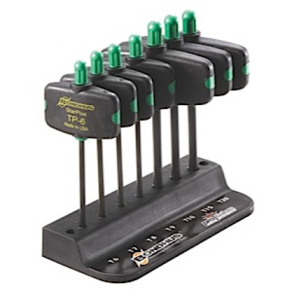 Набір викруток BONDHUS (БОНДХУС) шестигранних TORX TX6-TX20, Cr сталь, прапорцева ручка, 7 шт.