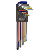 Set of wrenches BONDHUS Ball End L-Wrenches ColorGuard 69637 Set of wrenches BONDHUS Ball End L-Wrenches ColorGuard 69637