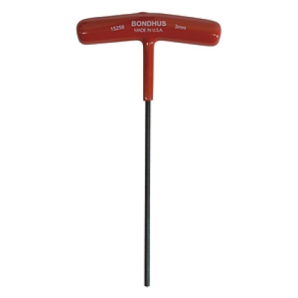 Screwdriver T - figurative BONDHUS, 3mm Hex End T-Handle Set ProGuard 15256