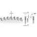 Saw blade CMT 500x4x32 mm, Z 120, -6 degrees TCG, aluminum, laminate, wood ()