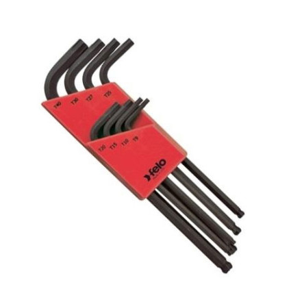 Набір ключів FELO TORX зі сферичною голівкою, 8 шт (34808000)
