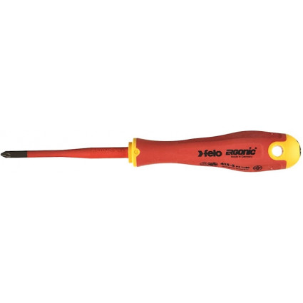 Викрутка FELO діелектрична хрестова ERGONІC VDE E-slim 1000V PZ1x80х105 мм (41519290)