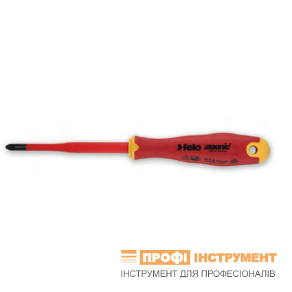 High-voltage screwdriver FELO ERGONIC VDE E-slim Plus/Minus 1000V Z2x100x115 mm (41729390)