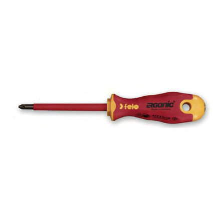 High-voltage screwdriver FELO ERGONIS VDE Plus/Minus 1000V Z2x100x106 mm (41720390)