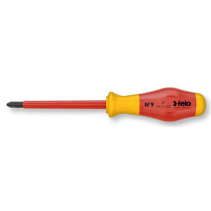 Викрутка FELO діелектрична хрестова 1000V PH3x150х109 мм (91430490)