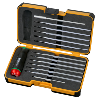 Викрутка динамометрична FELO 0,6-1,5 Нм з набором стрижнів TORX, IP, SL, PH, PZ (10099116)