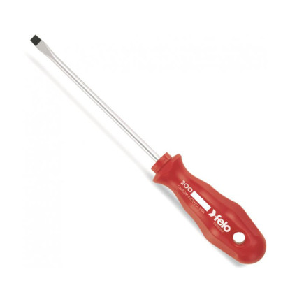 Locksmith's screwdriver FELO 2,5x0,4x75x80 mm, chrome plated (20002290)