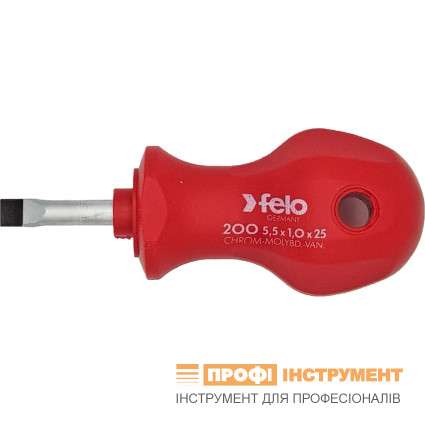 Locksmith's screwdriver FELO 5,5x1,0x25x58 mm, CrMoV steel, (20055090) Locksmith's screwdriver FELO 5,5x1,0x25x58 mm, CrMoV steel, (20055090)