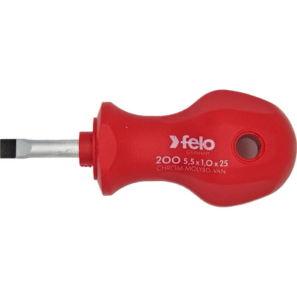 Locksmith's screwdriver FELO 5,5x1,0x25x58 mm, CrMoV steel, (20055090)