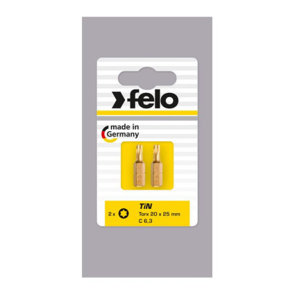 Бита FELO шлиц SL 5,5х1,0х25 мм TIN; ВОХ (2 шт.) (02052067)