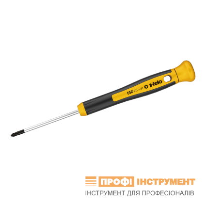 Викрутка для точних робіт хрестова PZ1x60x90 мм мм FELO ESD Safe (25110260)