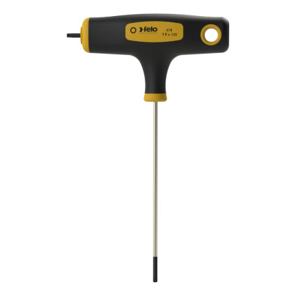Викрутка Т-подібна FELO TORX T9х125 мм з додатковим бічним жалом під кутом 90° (31809360)