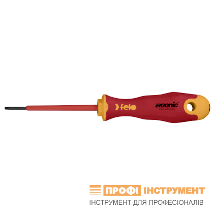 Викрутка діелектрична FELO SL ERGONІС VDE 1000V 2,5х0,4х75х86 мм (41302590)