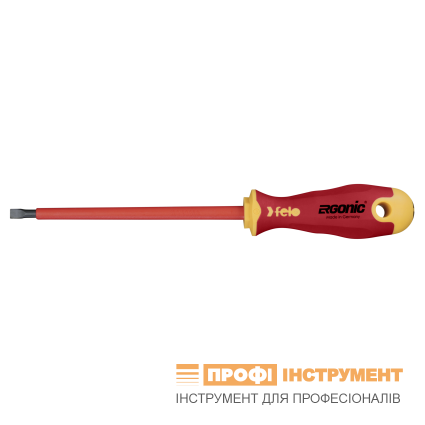 Викрутка діелектрична FELO SL ERGONІС VDE 1000V 6,5х1,2х150х106 мм (41306590)
