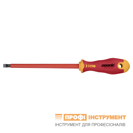 Викрутка діелектрична FELO SL ERGONІС VDE 1000V 8,0х1,2х175х112 мм (41308090)