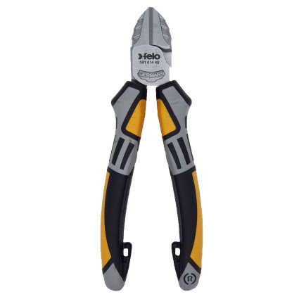 FELO side cutters 145 mm, DIN ISO 5749 three-component handles, protection against hand slippage, strap attachment (59101440)