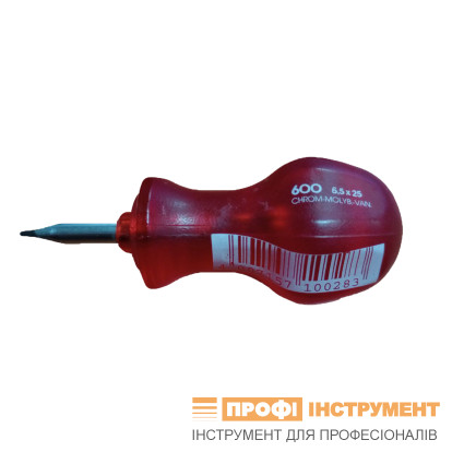 FELO locksmith screwdriver 6,5x1,2x58x25 mm, quartz microtexturing of the handle, ERGO, (60065010)