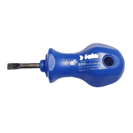 Locksmith's screwdriver FELO 5,5x1,0x25x58 mm, chrome-vanadium steel, nickel plated (80055090)
