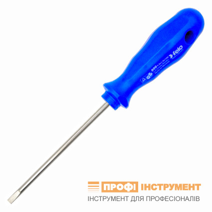 Locksmith's screwdriver FELO 5,5x1,0x100x98 mm, chrome-vanadium steel, nickel plated (80055390) Locksmith's screwdriver FELO 5,5x1,0x100x98 mm, chrome-vanadium steel, nickel plated (80055390)