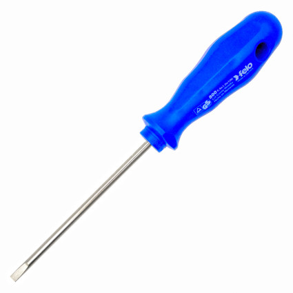 Locksmith's screwdriver FELO 5,5x1,0x100x98 mm, chrome-vanadium steel, nickel plated (80055390)
