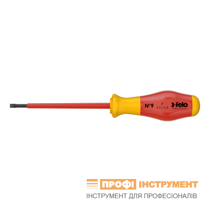 Dielectric screwdriver FELO SL 1000V 4.0x0.8x100x90 mm (91304090)