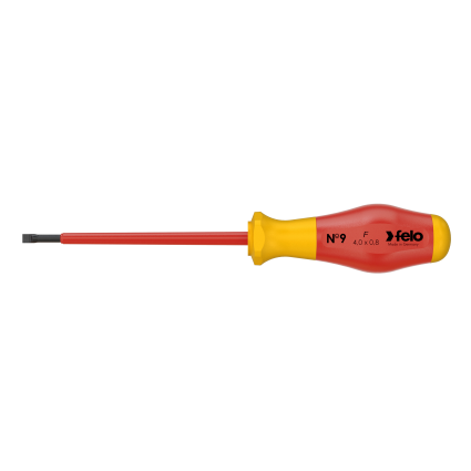 Dielectric screwdriver FELO SL 1000V 4.0x0.8x100x90 mm (91304090)