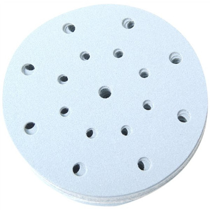 Sanding paper self-adhesive D150 mm, grain 500 Granat, varnishes, paints, putties, min, materials, acrylic, 100 pieces,