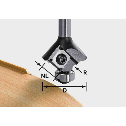 FESTOOL rounding cutter - S8 HW R2 D28 KL12,7 MFK