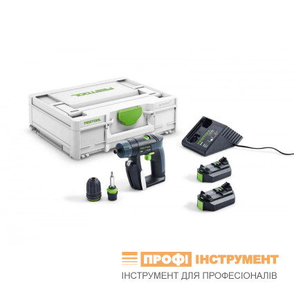 Аккумуляторная дрель-шуруповёрт Festool CXS 2,6-Plus (576092)