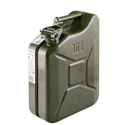 Metal canister GELG 10 L color OLIVE GREEN (RAL6003) DIN 7274 (30-04-21-3101)