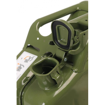 Metal canister GELG 10 L color OLIVE GREEN (RAL6003) DIN 7274 (30-04-21-3101)