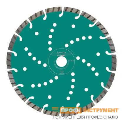 Круг HELLER алмазный TURBO 115х22,2 мм; TURBO CUT UNIVERSAL; бетон; армов. бетон; кирпич (26705)