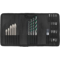 Набор сверл HELLER QuickBIT ALLMAT: Allmat 5/6/8/10 мм. Ceramic Master 5/6/8/10/14 мм. 13 бит + адаптер; (26509)