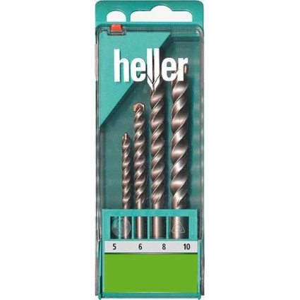 Набір свердл HELLER по каменю з посад. 1/4" D5/6/6/8/10 мм (26166_)
