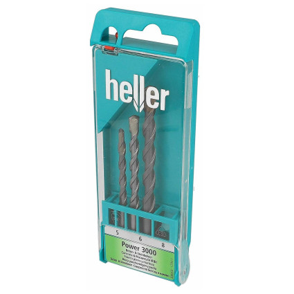 Набор буров HELLER по бетону PROCONCRETE 5/6/8 мм. 3 шт. (17751)