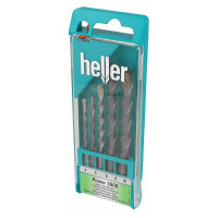 Набор буров HELLER по бетону PROCONCRETE 4/5/6/8/10 мм. 5 шт. (17755)