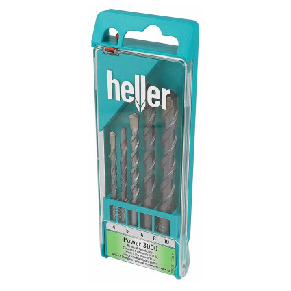Набор буров HELLER по бетону PROCONCRETE 4/5/6/8/10 мм. 5 шт. (17755)