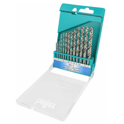 Набор сверл HELLER по металлу HSS-G Super 2/2.5/3/3.5/4/4.5/5/5.5/6/6.5/7/7.5/8 мм. 13шт. (17733)