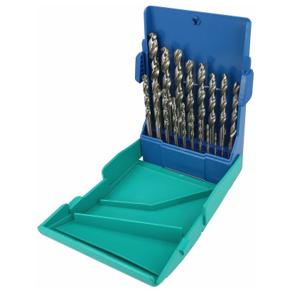 Набор сверл HELLER по металлу HSS-G Super 1-10 мм. шаг 0.5мм. 19 шт. (21961)