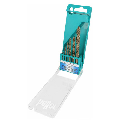 Набор сверл HELLER по металлу HSS-Cobalt 2/3/4/5/6/8 мм. 6 шт. (17735)