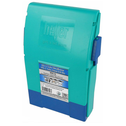 Набор сверл HELLER по металлу HSS-G TURBO 1-10 мм. шаг 0.5мм. 19 шт. (28706)